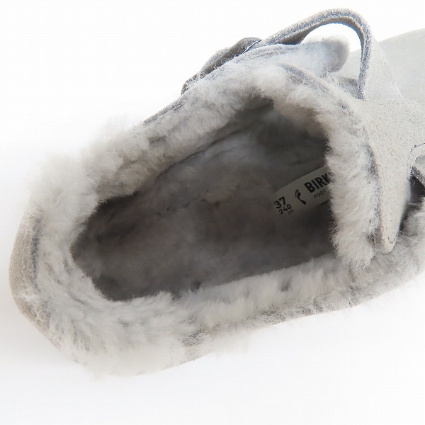 実際に弊社で買取させて頂いたBirkenstock/ビルケンシュトック ロンドン シアリング/ボアシューズ/グレー/37の画像 4枚目