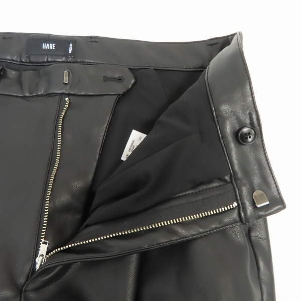 実際に弊社で買取させて頂いたHARE/ハレ フェイクレザーパンツ/Mの画像 4枚目