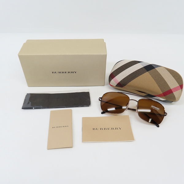 実際に弊社で買取させて頂いたBurberrys/バーバリー ダブルブリッジ サングラス B3007の画像 9枚目