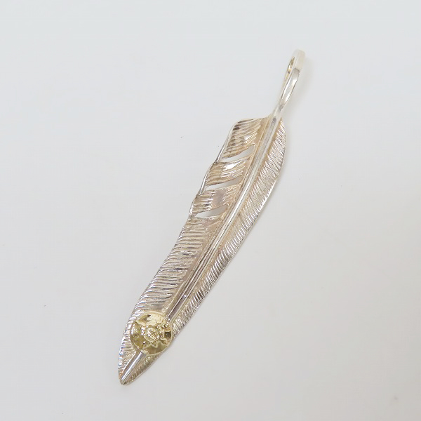 実際に弊社で買取させて頂いたFIRST ARROW'S/ファーストアローズ  K18 KAZEKIRI/カゼキリフェザーネックレストップ 左向き L 