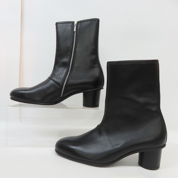 実際に弊社で買取させて頂いたHARE/ハレ レザー サイドジップ ヒールブーツ HA040052OR/Mの画像 3枚目