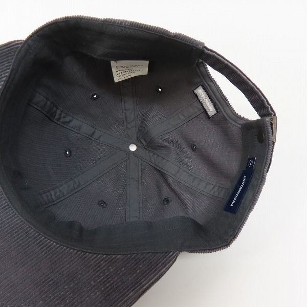 実際に弊社で買取させて頂いたDESCENDANT/ディセンダント コーデュロイ キャップ 帽子/Ｆの画像 4枚目