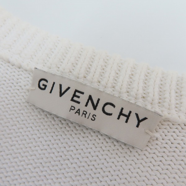 実際に弊社で買取させて頂いた【JPタグ】GIVENCHY/ジバンシィ 19AW スプリットロゴデザイン ニットセーター BM90B4401M/Mの画像 2枚目