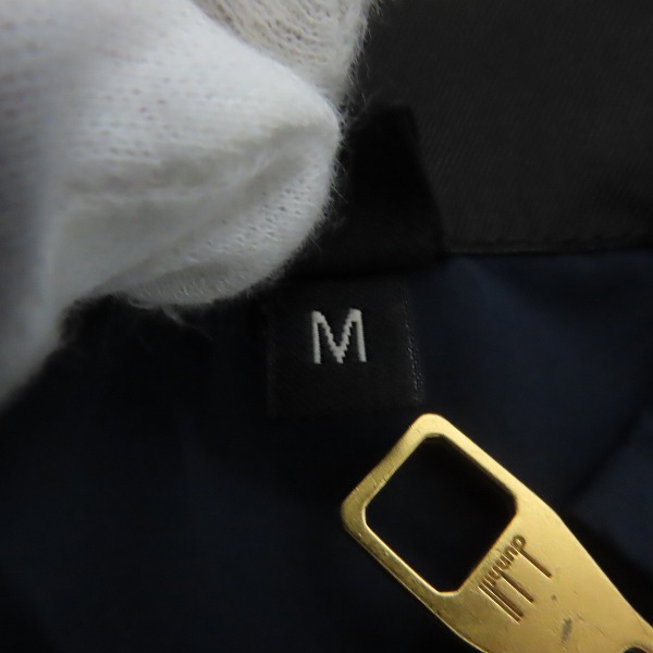 実際に弊社で買取させて頂いたDunhill/ダンヒル ゴールド×シルバージップ ポリエステルジャケット/Mの画像 3枚目