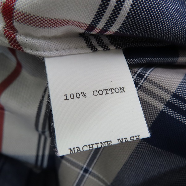 実際に弊社で買取させて頂いた【未使用】BLACK FLEECE by Brooks Brothers/ブラックフリース ブルックスブラザーズ チェック柄 プリーツ シャツ BB4 の画像 3枚目