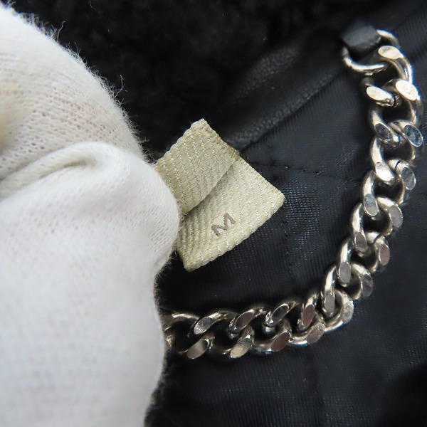 実際に弊社で買取させて頂いた【定価30万↑】BURBERRY BRIT/バーバリー ブリット ラムレザー B-3 フライトジャケット Mの画像 3枚目