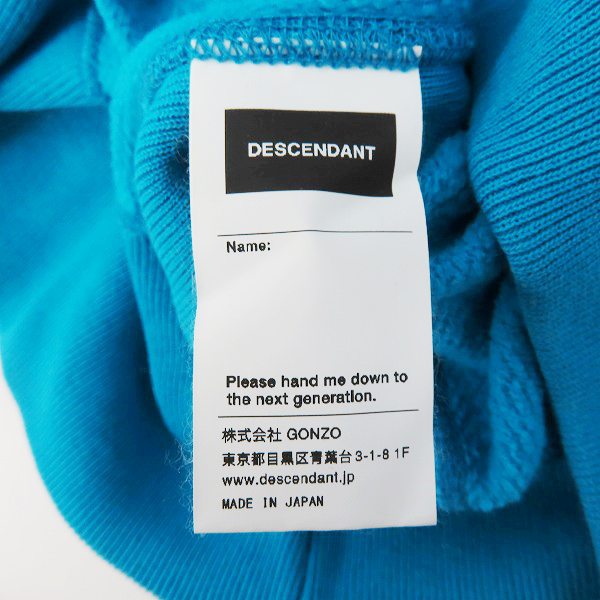 実際に弊社で買取させて頂いたDESCENDANT/ディセンダント 19AW SLATERS HOODED SWEATSHIRT プリントパーカー/1の画像 4枚目