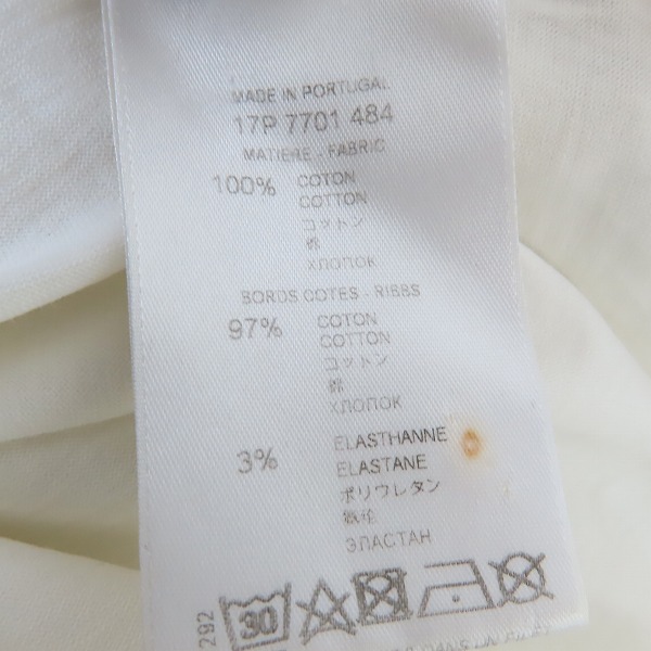 実際に弊社で買取させて頂いた【JPタグ】GIVENCHY/ジバンシィ ロゴプリント 半袖Tシャツ 17P 7701 484/Sの画像 4枚目