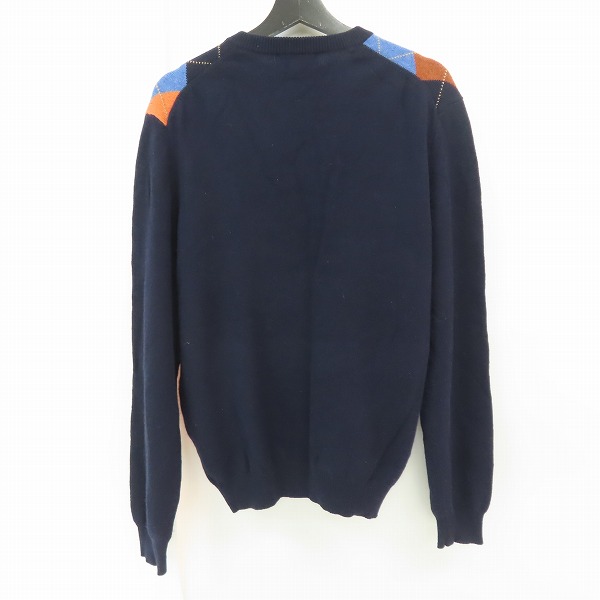 実際に弊社で買取させて頂いたBrooks Brothers/ブルックスブラザーズ ウール Vネック アーガイルニット Lの画像 1枚目