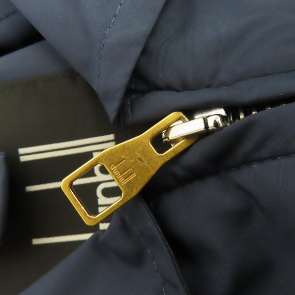 実際に弊社で買取させて頂いたDunhill/ダンヒル ゴールド×シルバージップ ポリエステルジャケット/Mの画像 5枚目