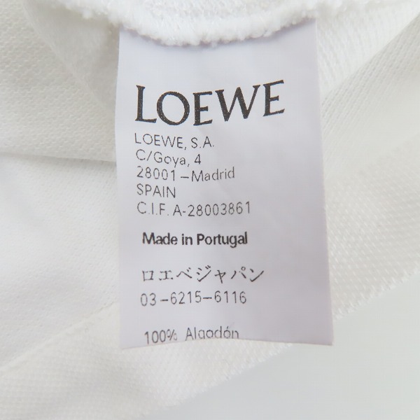 実際に弊社で買取させて頂いたLOEWE/ロエベ 刺繡 半袖ポロシャツ/XSの画像 4枚目