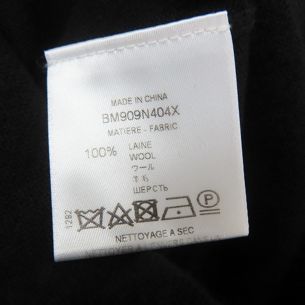 実際に弊社で買取させて頂いた【JPタグ】GIVENCHY/ジバンシィ 袖テープロゴ ウール クルーネックニット BM909N404X/Sの画像 3枚目