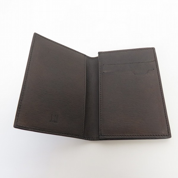 実際に弊社で買取させて頂いたDunhill/ダンヒル ロゴプレート レザー 二つ折りカードケース/名刺入れの画像 3枚目