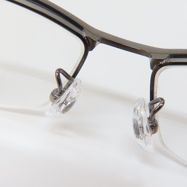 実際に弊社で買取させて頂いた999.9/フォーナインズ メタルブロウ ハーフリム メガネフレーム/S-841Tの画像 4枚目