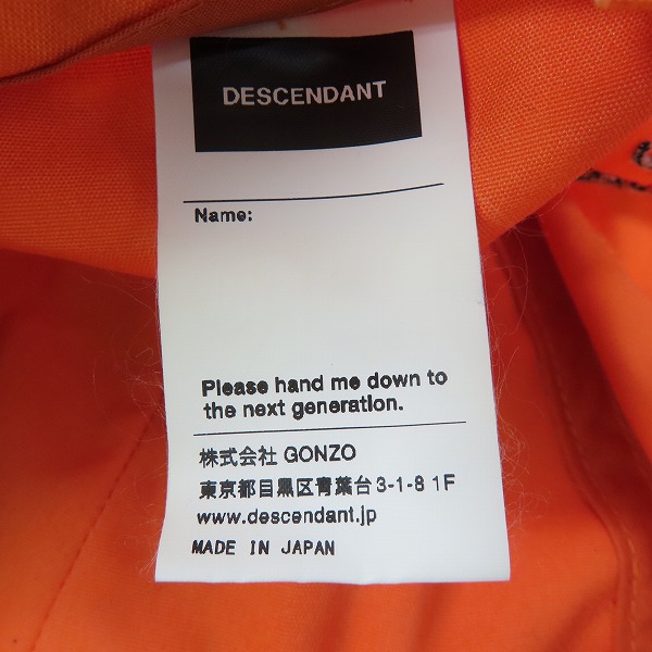 実際に弊社で買取させて頂いたDESCENDANT/ディセンダント キャップ/帽子/Ｆの画像 6枚目