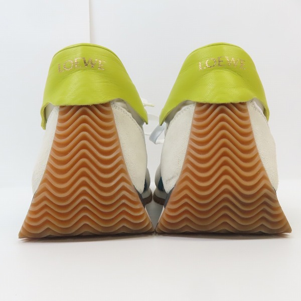 実際に弊社で買取させて頂いたLOEWE/ロエベ FLOW RUNNER/フローランナー ナイロン スエードレザー ローカットスニーカー 43の画像 1枚目