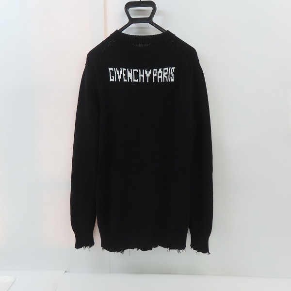 実際に弊社で買取させて頂いた【JPタグ】GIVENCHY/ジバンシィ 19SS 4G PULLOVER ロゴ ダメージ加工ニット BM904U4Y0A/Sの画像 1枚目