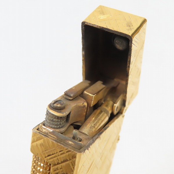 実際に弊社で買取させて頂いたdunhill/ダンヒル サイドローラーガスライター サテン ゴールドの画像 4枚目