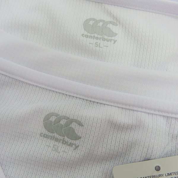 実際に弊社で買取させて頂いた【未使用】CANTERBURY/カンタベリー ラグビー 日本代表 2019 ジャパン プラクティス スリーブレスシャツ/Tシャツ 2点セットの画像 2枚目