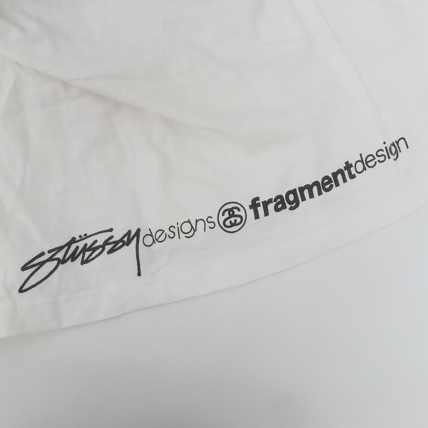 実際に弊社で買取させて頂いたSTUSSY×FRAGMENT DESIGN/ステューシー×藤原ヒロシ 東日本大震災チャリティ Tシャツ/XLの画像 6枚目