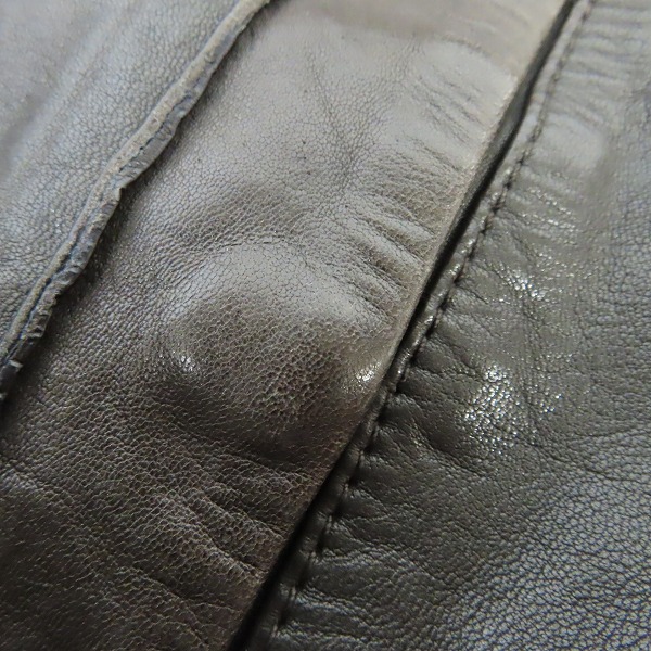 実際に弊社で買取させて頂いたHUGO BOSS/ヒューゴボス ラムレザー ジャケット 40Rの画像 5枚目