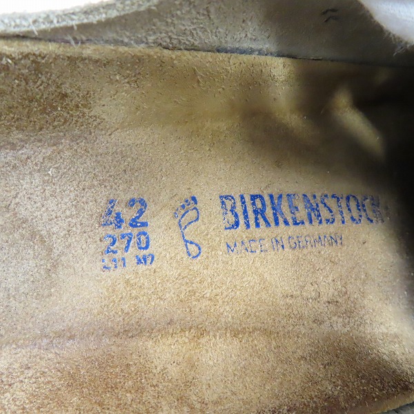 実際に弊社で買取させて頂いたBIRKENSTOCK/ビルケンシュトック BOSTON BS/ボストン サンダル スウェード 0560771/42の画像 5枚目