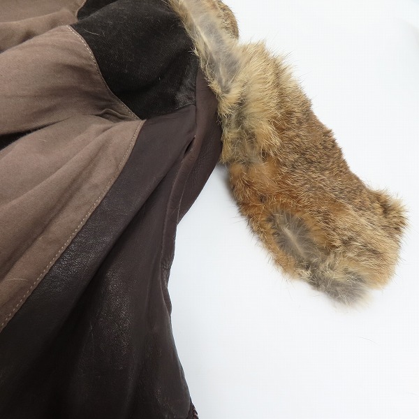 実際に弊社で買取させて頂いたHUGO BOSS/ヒューゴボス 牛革 レザー ジャケット/48の画像 6枚目