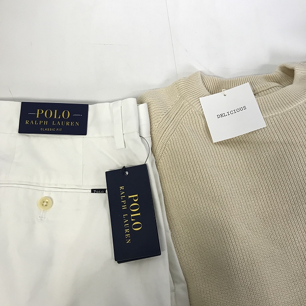 実際に弊社で買取させて頂いた【おまとめ品/未使用品含む】デリシャス/ポロラルフローレン/バーバリー 等 半袖Tシャツ/パンツ/ニットセーター 他の画像 2枚目