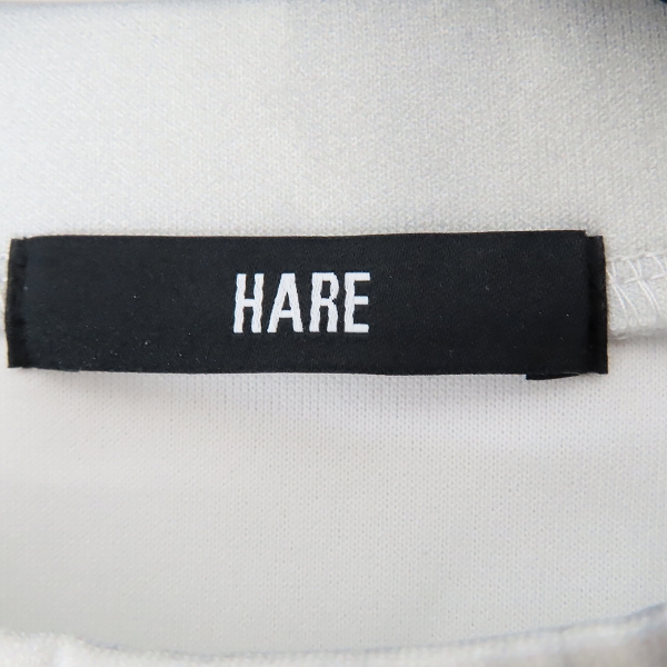 実際に弊社で買取させて頂いたHARE/ハレ アート柄ポンチスウェット HA020501AD ホワイト/Fの画像 2枚目