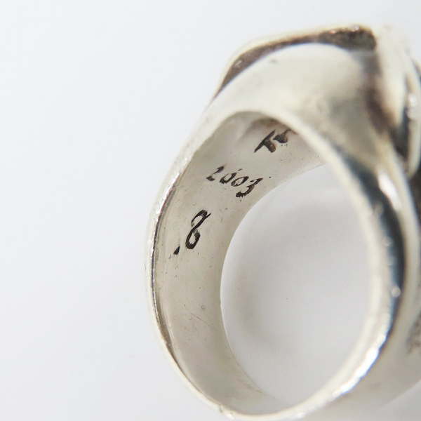 実際に弊社で買取させて頂いたTRAVIS WALKER/トラヴィスワーカー FULL THROTTLE RING スカル リング 15.5-17.5号の画像 8枚目