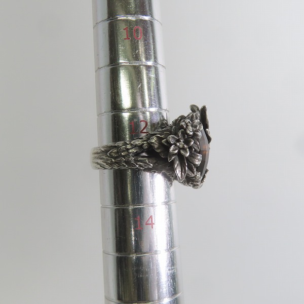 実際に弊社で買取させて頂いたBloody Mary/ブラッディマリー 2012 Christmas限定 ディヴァインリング w/スモーキークォーツ/ダイヤ 13号の画像 8枚目