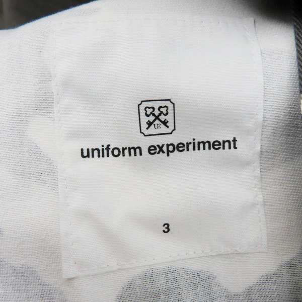 実際に弊社で買取させて頂いたuniform experiment/ユニフォームエクスペリメント CAMOUFLAGE STADIUM BLOUSON スタジャン UE-170014 グレー系/3の画像 2枚目
