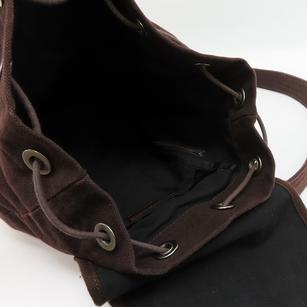 実際に弊社で買取させて頂いたDRIES VAN NOTEN/ドリスヴァンノッテン キャンバスリュックサック/バックパックの画像 3枚目