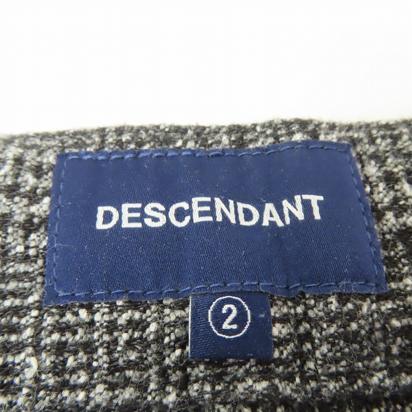 実際に弊社で買取させて頂いたDESCENDANT/ディセンダント クジラロゴ チェック イージーパンツ/スラックス/2の画像 2枚目