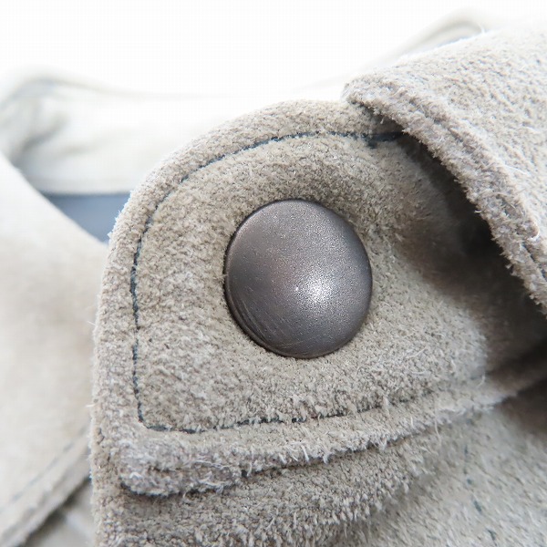 実際に弊社で買取させて頂いたUNITED ARROWS BLUE LABEL/ユナイテッドアローズ  ブルーレーベル カウレザースエード ブルゾン 13542U/Lの画像 5枚目