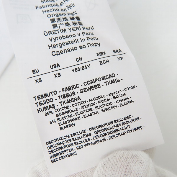 実際に弊社で買取させて頂いたEMPORIO ARMANI EA7/エンポリオアルマーニイーエーセブン ロゴプリント 半袖Tシャツ/XSの画像 4枚目