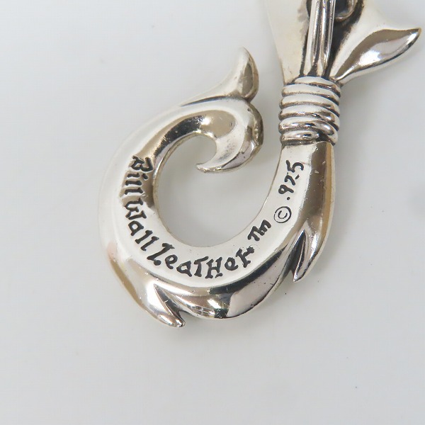 実際に弊社で買取させて頂いた【ギャラ付】BILL WALL LEATHER/ビルウォールレザー Whale’s Tail Fish Hook ホエールテイル フィッシュフック ブルートパーズの画像 5枚目