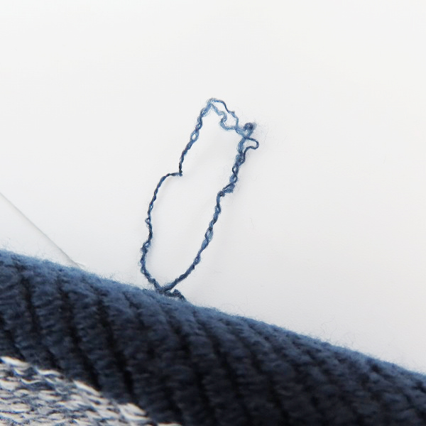 実際に弊社で買取させて頂いたDESCENDANT/ディセンダント クジラロゴ ストライプ ニット ジップパーカー/2の画像 5枚目