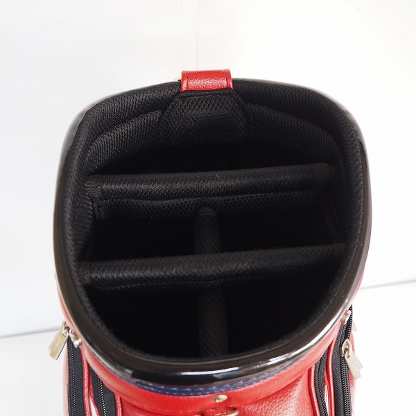 実際に弊社で買取させて頂いたTitleist/タイトリスト CB631 ゴルフ 9型 5分割キャディバッグ レッド の画像 3枚目