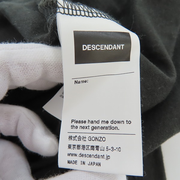実際に弊社で買取させて頂いたDESCENDANT/ディセンダント クジラロゴ 半袖 Tシャツ カットソー/2の画像 4枚目