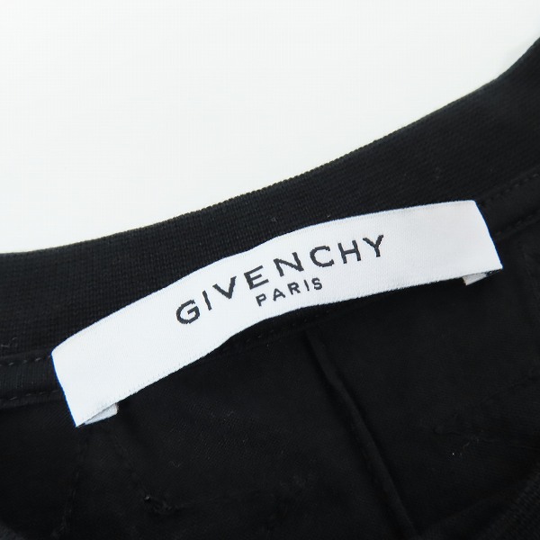 実際に弊社で買取させて頂いたGIVENCHY/ジバンシィ 17SS スターデザイン ナンバリング半袖Tシャツ ブラック 17S 7200 651/Mの画像 2枚目
