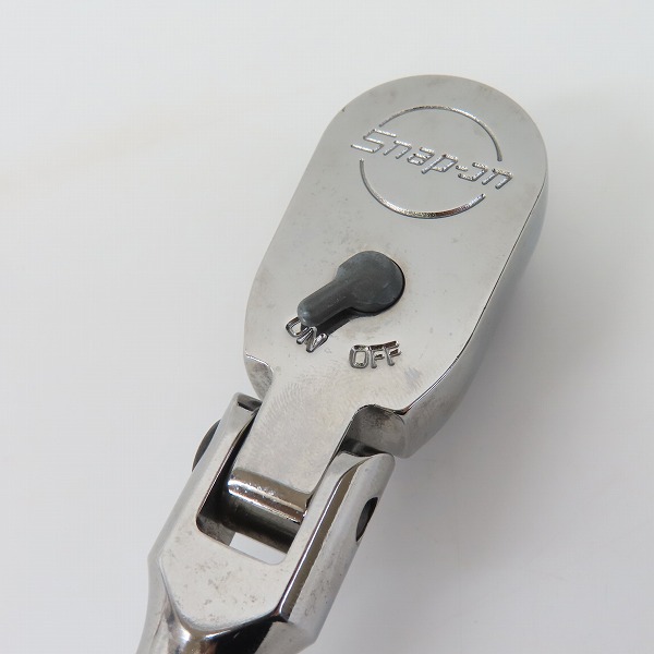 実際に弊社で買取させて頂いたSnap-on/スナップオン 3/8 インチインダストリアルフィニッシュ首振りロングハードグリップラチェット FHLFD80の画像 2枚目