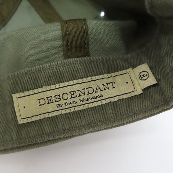 実際に弊社で買取させて頂いたDESCENDANT/ディセンダント グリーン キャップ 帽子/Ｆの画像 5枚目