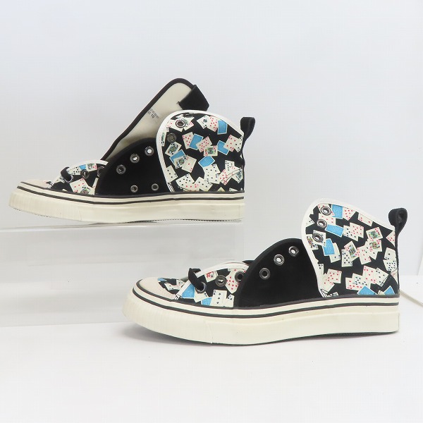 実際に弊社で買取させて頂いたDIET BUTCHER SLIM SKIN/ダイエットブッチャースリムスキン トランプ ハイカット スニーカー/10の画像 3枚目