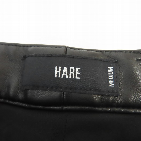 実際に弊社で買取させて頂いたHARE/ハレ フェイクレザーパンツ/Mの画像 2枚目