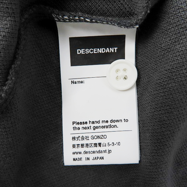 実際に弊社で買取させて頂いたDESCENDANT/ディセンダント クジラ刺繍 半袖ポロシャツ 1の画像 3枚目