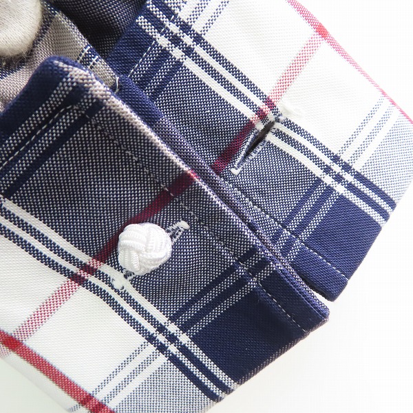 実際に弊社で買取させて頂いた【未使用】BLACK FLEECE by Brooks Brothers/ブラックフリース ブルックスブラザーズ チェック柄 プリーツ シャツ BB4 の画像 5枚目