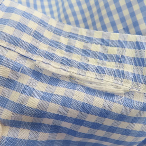 実際に弊社で買取させて頂いたBROOKS BROTHERS/ブルックスブラザーズ ストライプ/ギンガムチェックシャツ 18-4/5の画像 3枚目