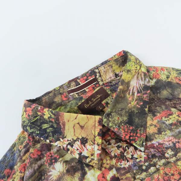 実際に弊社で買取させて頂いたPaul Smith COLLECTION/ポールスミスコレクション Garden Design ロングスリーブシャツ/Ｌの画像 4枚目