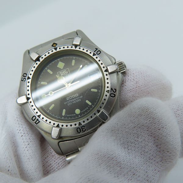 実際に弊社で買取させて頂いたTAG HEUER/タグホイヤー プロフェッショナル QZ SS 962.013R【動作未確認】の画像 5枚目